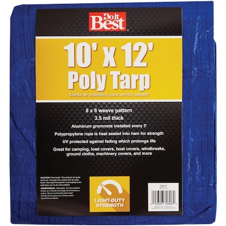 All-Source 10 ft x 12 ft Tarp, Blue 725317